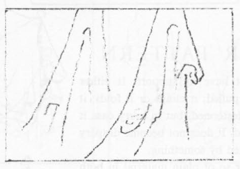 drawing pipe or cord folds