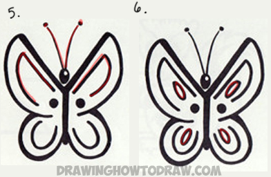 Drawing Letter Y Butterfly Simple Steps for Children