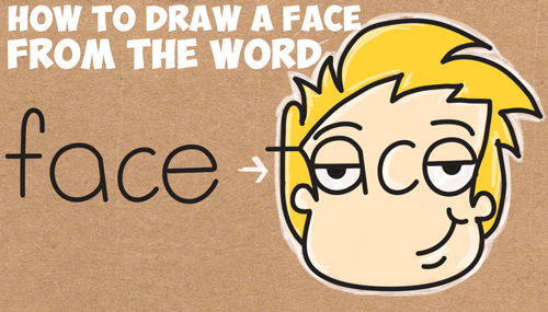 how to draw cartoon faces word toons lesson