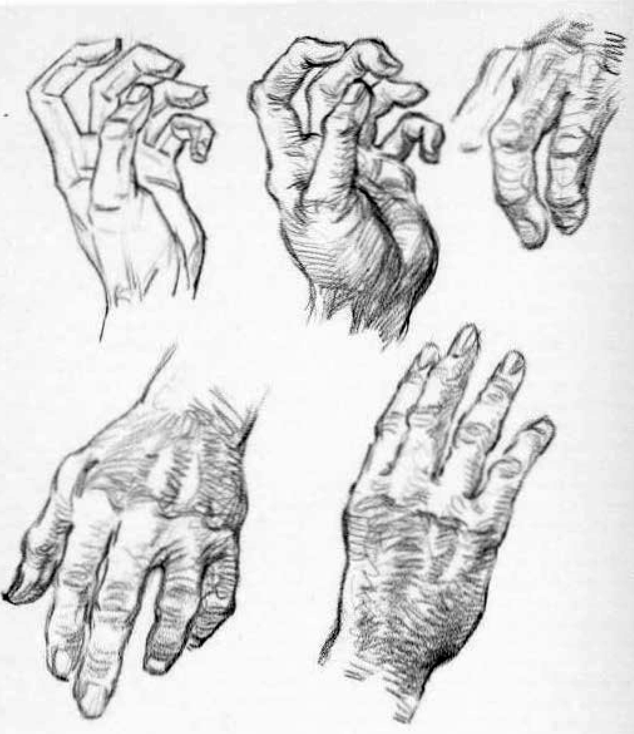 how to draw old wrinkly hands