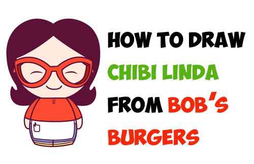 How to Draw Kawaii Chibi Linda (Mom) from Bob's Burgers - Easy Steps Tutorial