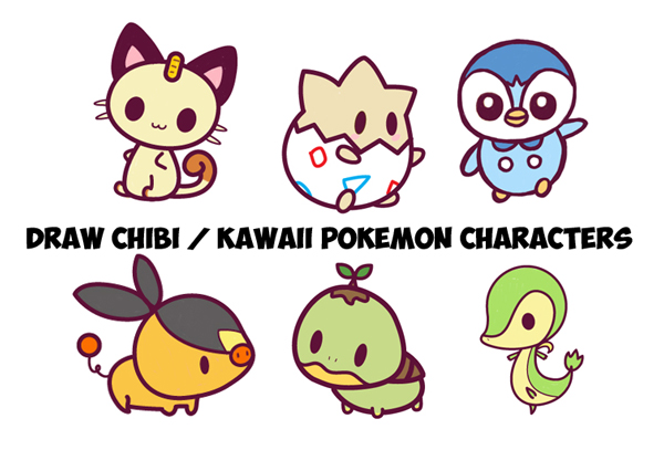 Learn How to Draw Kawaii Chibi Pokemons - Huge Chibi Pokemon Guide