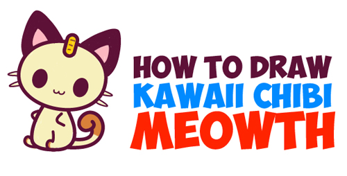 How to Draw Chibi / Kawaii Meowth