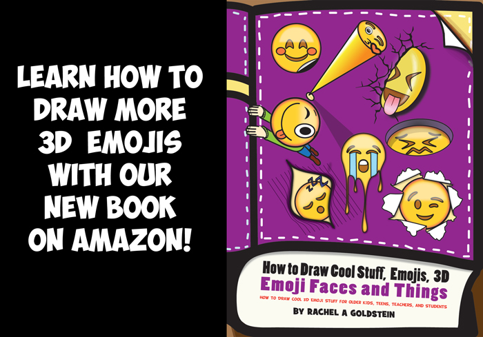 how to draw cool 3d emojis - cool stuff drawing book for kids and teens