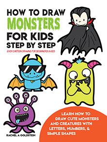 how to draw monsters for kids - easy step by step drawing book