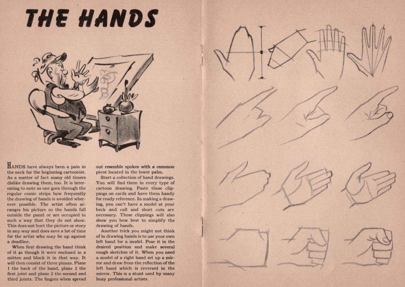 cartooning the hands - drawing tutorial