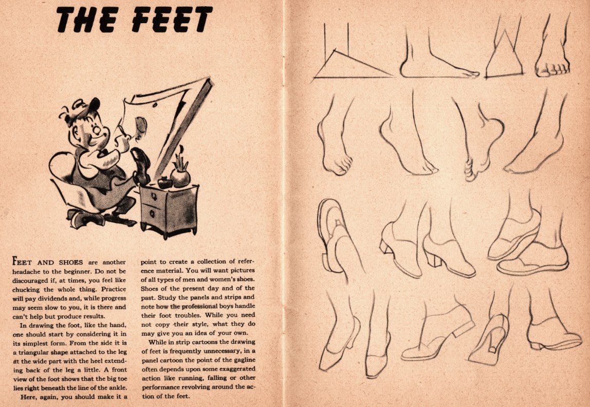 cartooning the feet - drawing tutorial