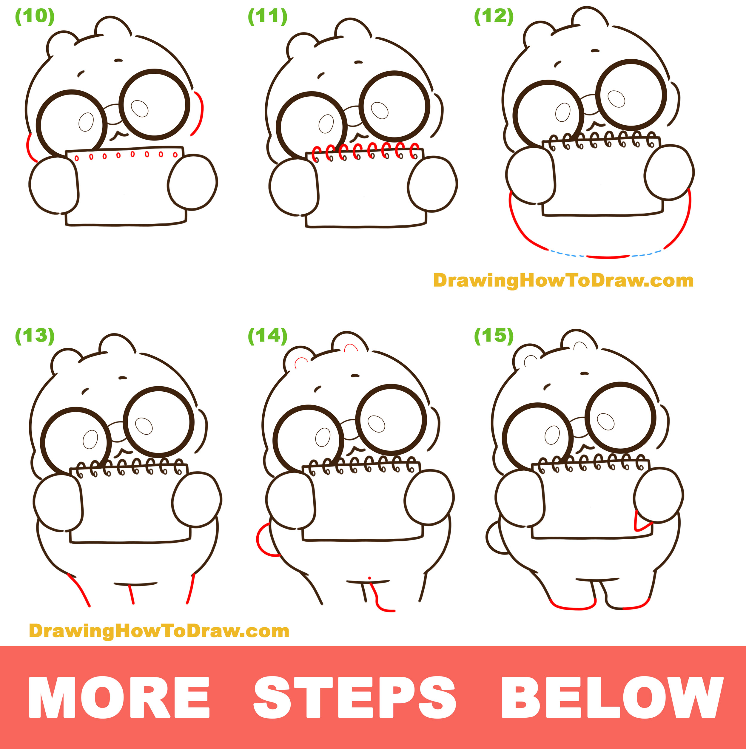 How to Draw Winnie from TonTon Friends