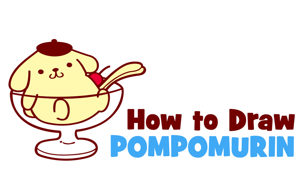 Learn How to Draw Pompompurin from Hello Kitty Easy Step-by-Step Drawing Tutorial for Kids
